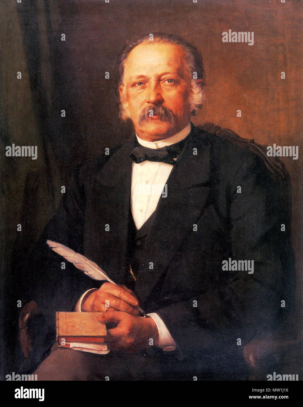 . Deutsch: Theodor Fontane (Gemälde von Carl Breitbach, 1883) . 1883. Carl Breitbach (1833–1904) 603 Theodor Fontane Stock Photo
