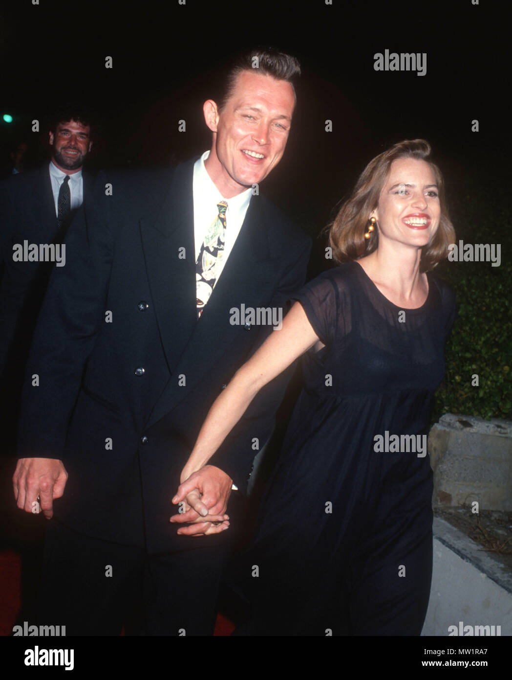 LOS ANGELES, CA - JULY 1: (L-R) Actor Robert Patrick and wife Barbara Patrick attend the 'Terminator 2: Judgement Day' Los Angeles Premiere on July 1, 1991 at Cineplex Odeon Cinemas in Los Angeles, California. Photo by Barry King/Alamy Stock Photo Stock Photo