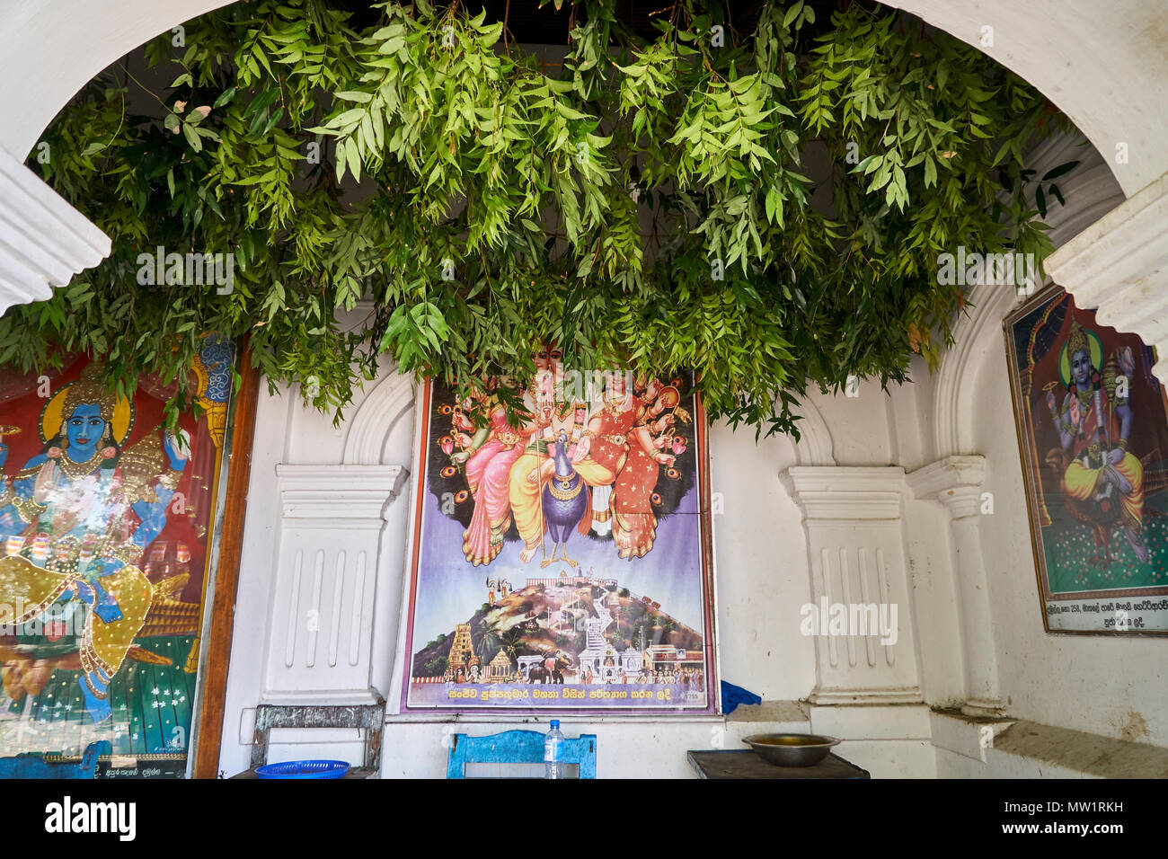 Exterior decoration at Dambulla Cave Temple, Matale District, Sri Lanka Stock Photo