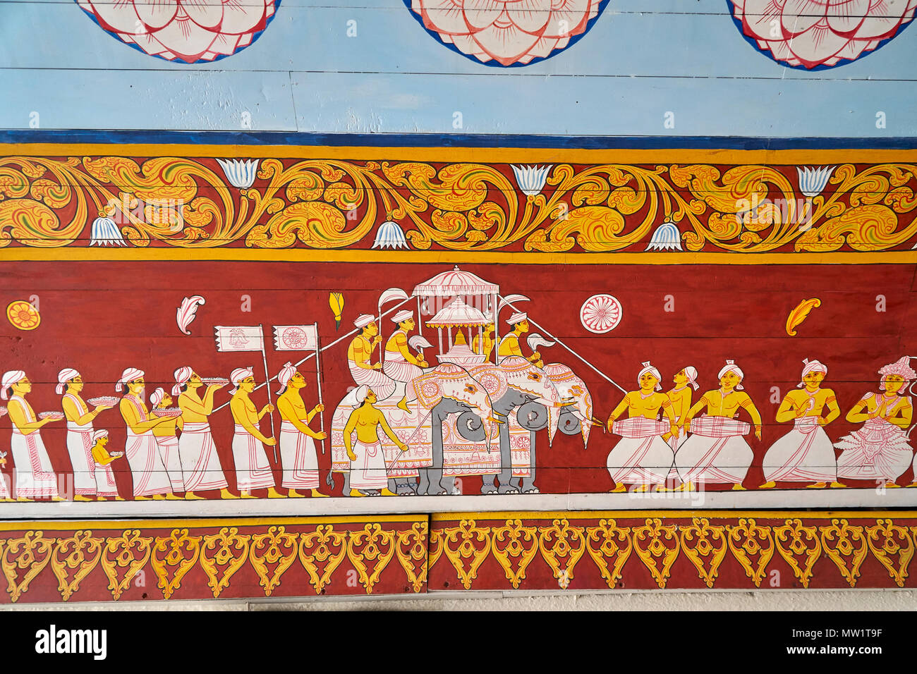 Royal Place interior decoration Kandy, Sri Lanka Stock Photo Alamy