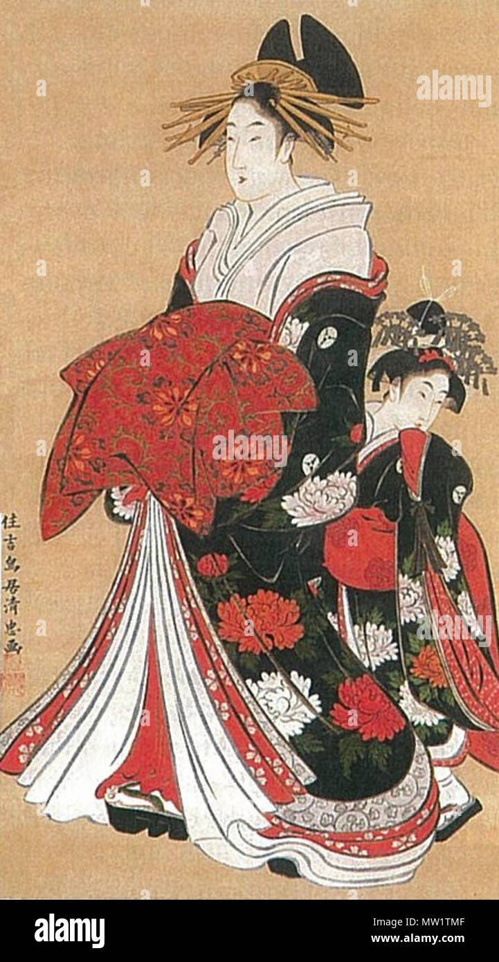 真作】絵画 水落たけ乃 油彩8号 初夏 青き装いの麗人 和装美人