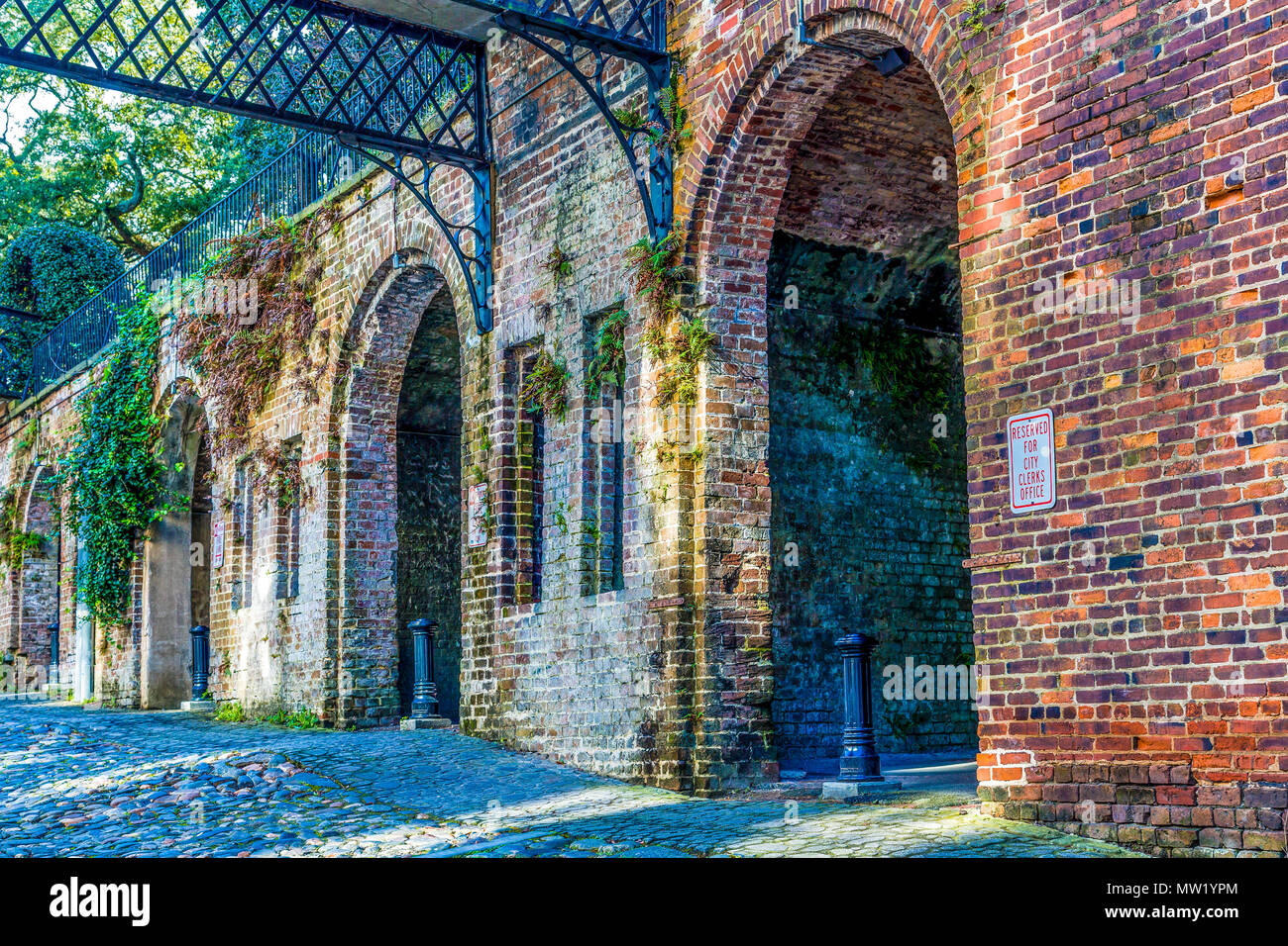 Old Brick Arches Stock Photo