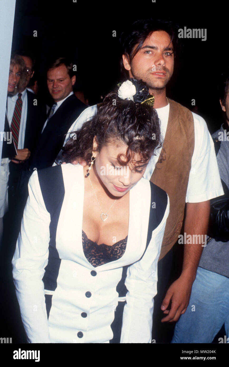 BEVERLY HILLS, CA JULY 3 (LR) Singer Paula Abdul and actor John