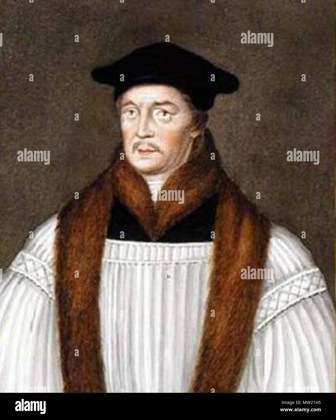 . English: Stephen Gardiner . 4 March 2009. 16th century painter 575 Stephen Gardiner Stock Photo