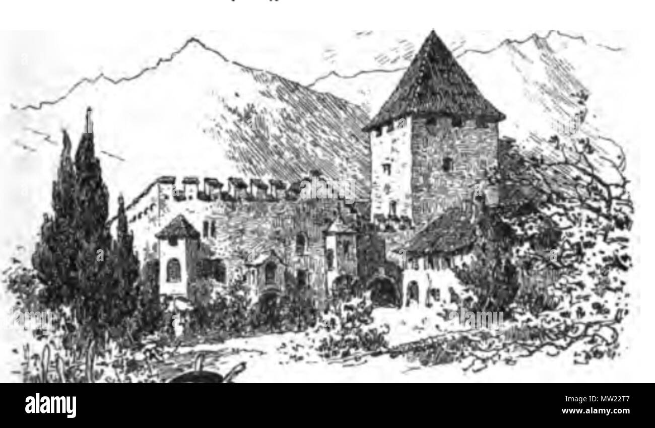 .     This media shows the cultural heritage monument with the number 15880 in South Tyrol.  Deutsch: Schloss Rubein, Meran . 21 June 2012. Wilhelm Humer, died 1897 647 Wilhelm Humer Rubein Stock Photo
