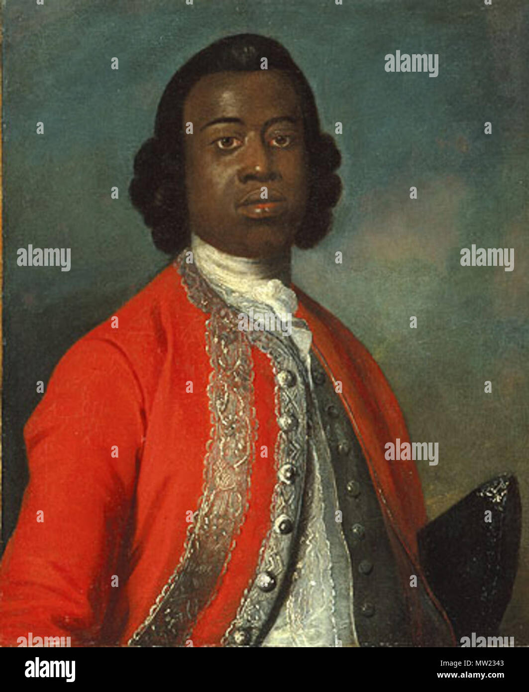 . English: Portrait of William Ansah Sessarakoo, son of Eno Baisie Kurentsi (John Currantee) of Anomabu (fl. 1736-1749) Oil on canvas, 26 1/4 × 21 7/8 in. (66.7 × 55.6 cm) . 1749. Gabriel Mathias (1719-1804) 648 William Ansah Sessarakoo 2 Stock Photo