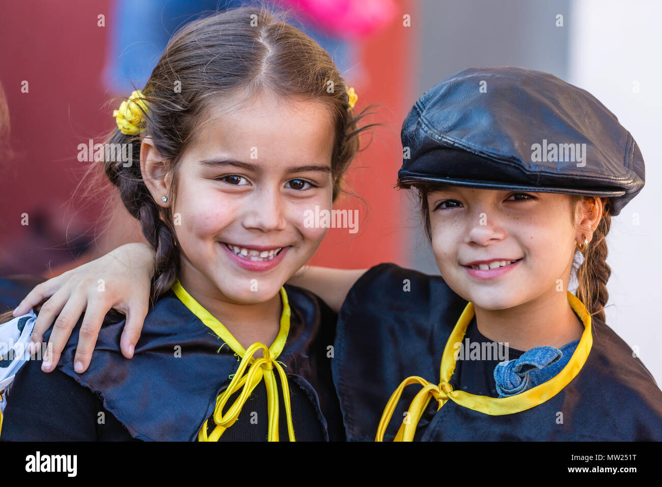 Benny Moré School of Art or Plaza San José Martí or Children's performance group Abracadabra at the 'Club Social Antonio Mella', Cienfuegos, Cuba. Cop Stock Photo