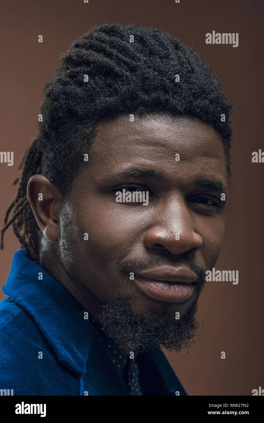 Portrait Of Handsome African American Man With Dreadlocks