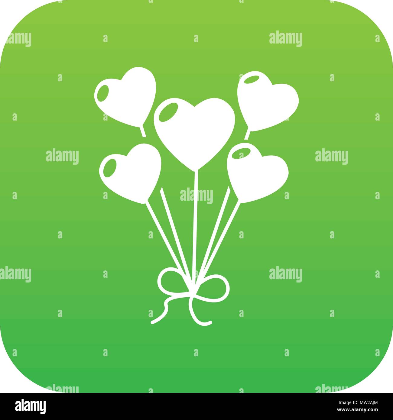 Balloon icon green vector Stock Vector Image & Art - Alamy