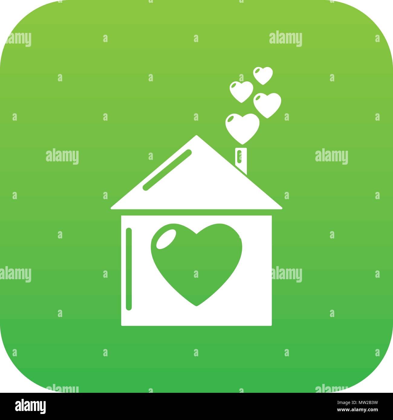 Mother house icon green vector Stock Vector Image & Art - Alamy