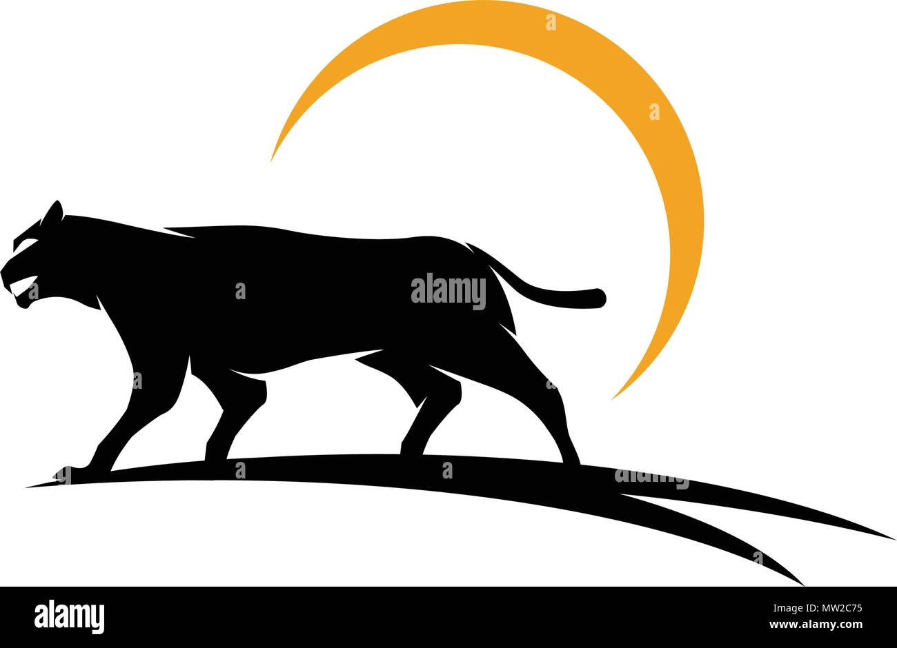 Puma Logo design vector illustration design template Stock Vector Image &  Art - Alamy