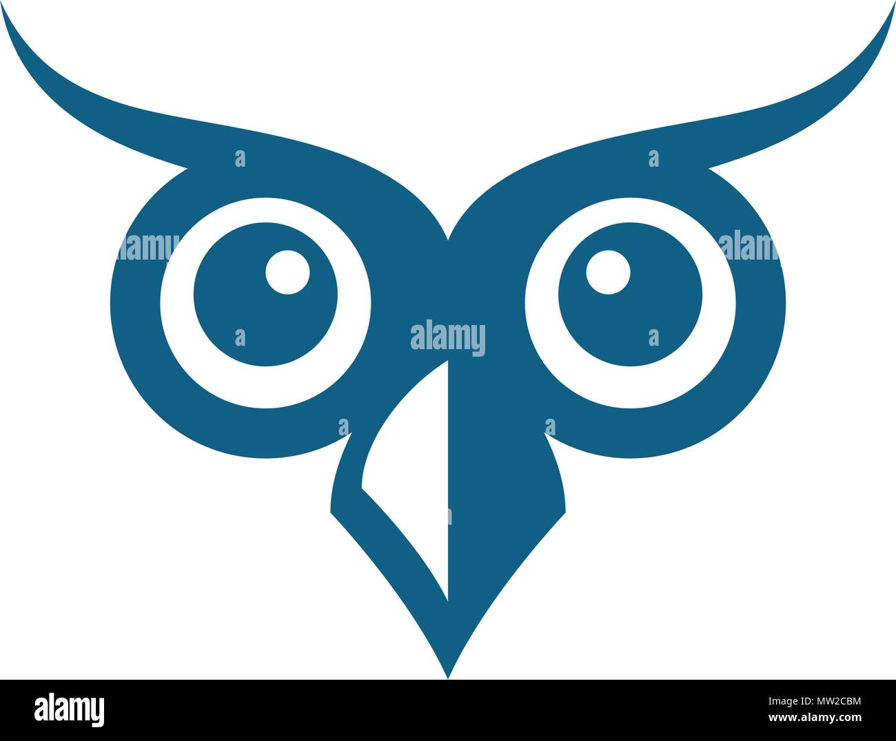 owl bird illustration logo template vector icon Stock Vector Image ...