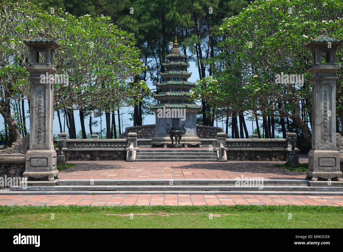 Pagoda of there Celestial Lady, Hue, Vietnam Stock Photo