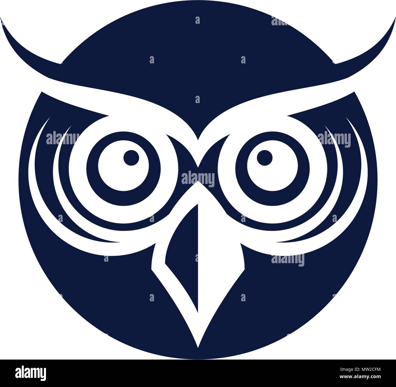 owl bird illustration logo template vector icon Stock Vector Image ...