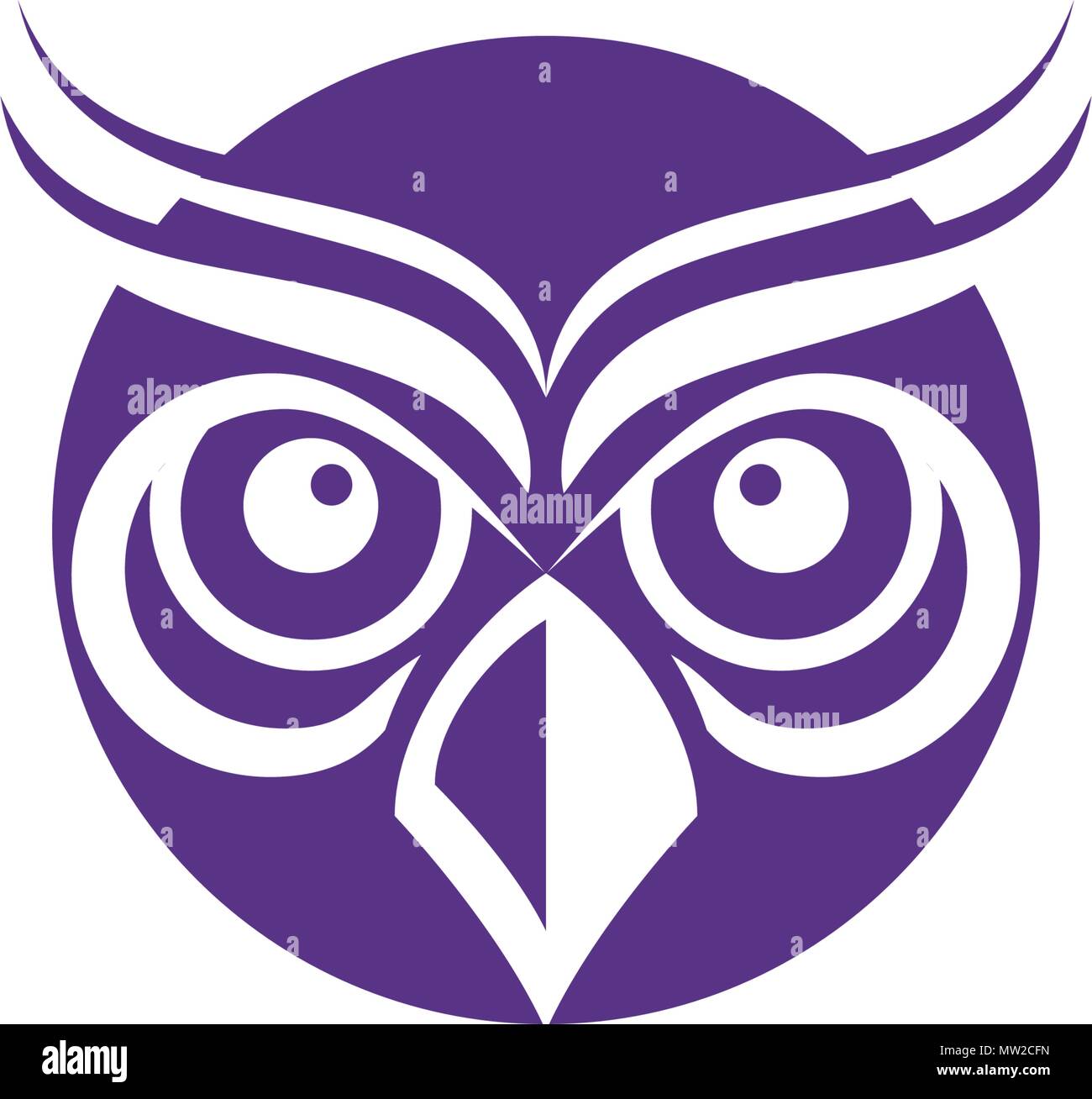 owl bird illustration logo template vector icon Stock Vector Image ...