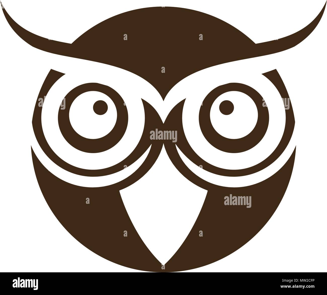 owl bird illustration logo template vector icon Stock Vector Image ...