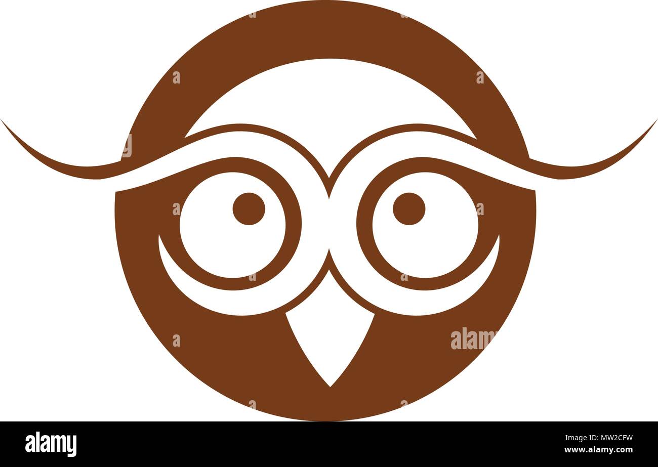 owl bird illustration logo template vector icon Stock Vector Image ...