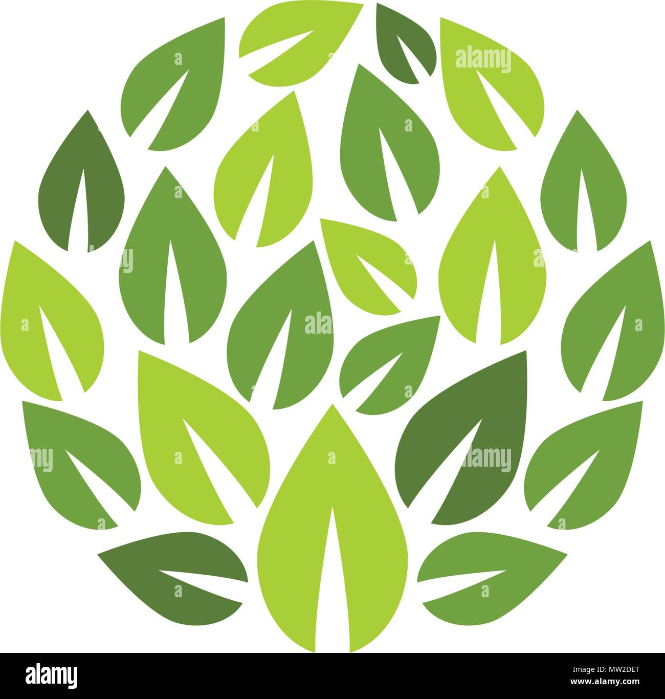 Logos of green Tree leaf ecology nature element vector Stock Vector ...