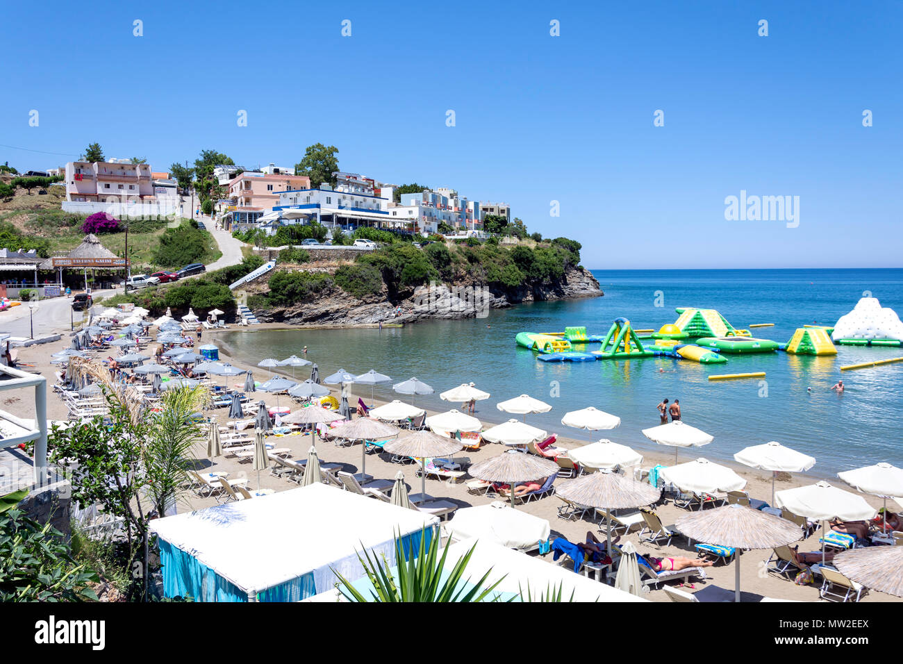 Varkotopos Beach, Bali, Rethymno Region, Crete (Kriti), Greece Stock Photo