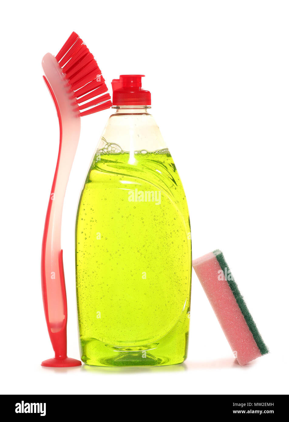 washing up liquid on white background Stock Photo