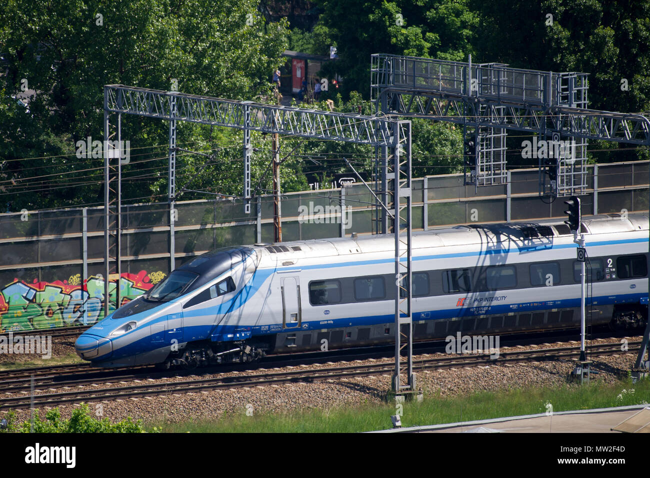 Pendolino high speed train in Gdansk, Poland. May 28th 2018 © Wojciech Strozyk / Alamy Stock Photo Stock Photo
