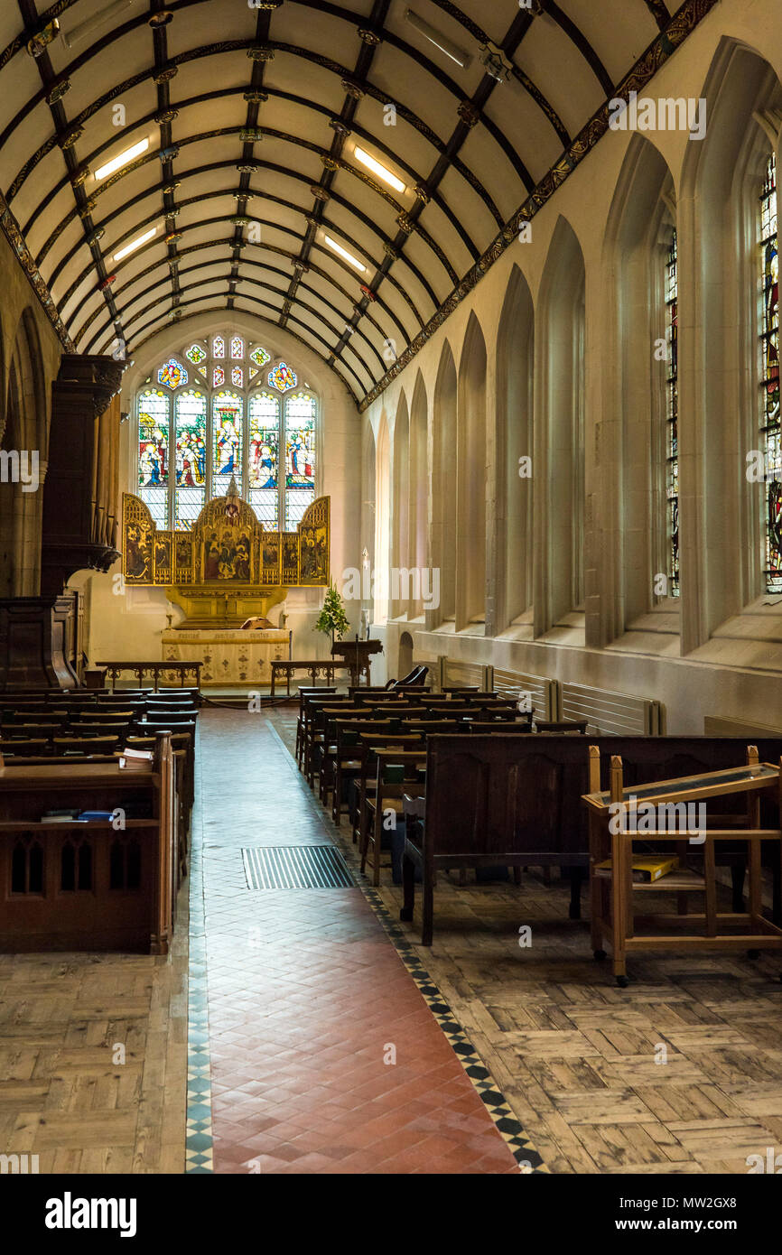 St Marys Aisle in Truro Cathedral in Cornwall Stock Photo Alamy