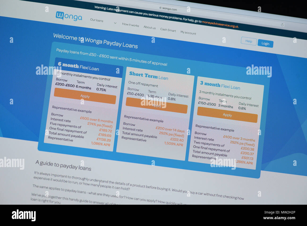 Wonga Screen High Resolution Stock Photography and Images Alamy