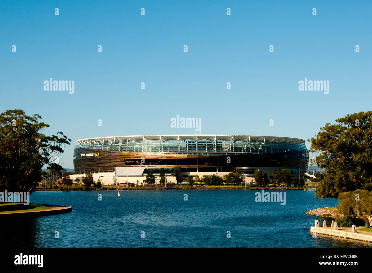 PERTH, AUSTRALIA May 21, 2018 New Optus stadium with a capacity of