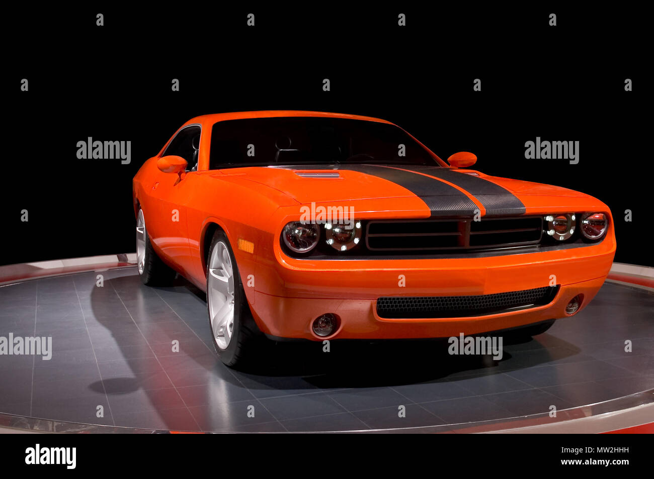 Awesome looking Dodge Challenger Concept car.  More car photos available in my gallery. Stock Photo
