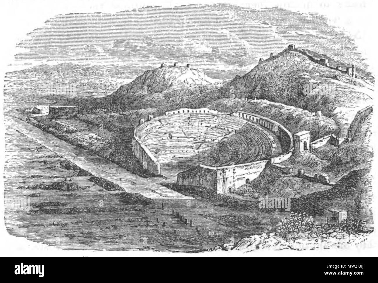 Roman amphitheatre theatre Black and White Stock Photos & Images - Alamy