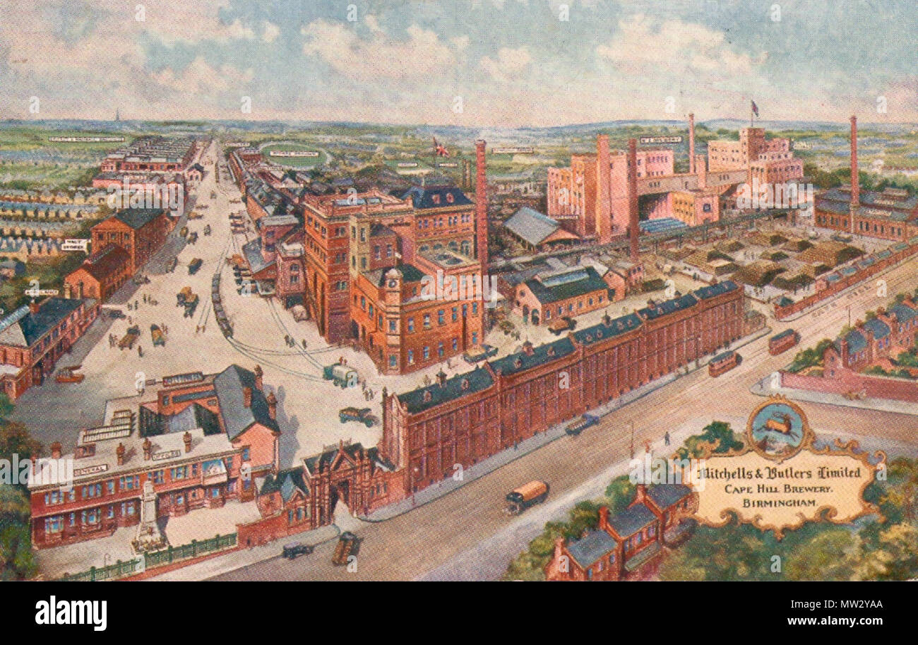 . English Mitchells & Butlers brewery, Cape Hill, Smethwick, England