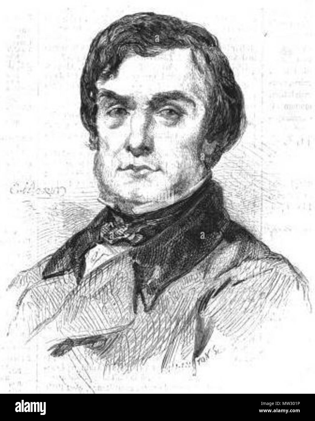 . 'Pierre Carlier'. 1858. Unknown 114 Carlier, Pierre Stock Photo Alamy