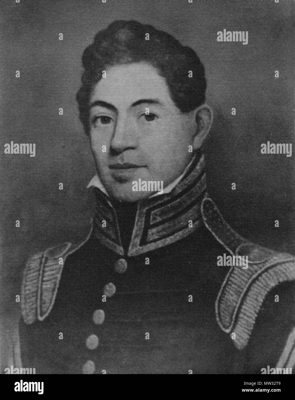 . English: Benjamin K. Pierce, U.S. Army Colonel, brother of President Franklin Pierce . 1817. Unknown 80 Benjamin Kendrick Pierce Stock Photo