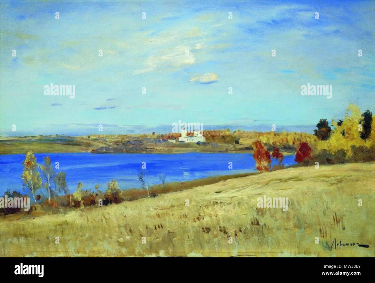 679 Левитан Осень. Река Stock Photo - Alamy