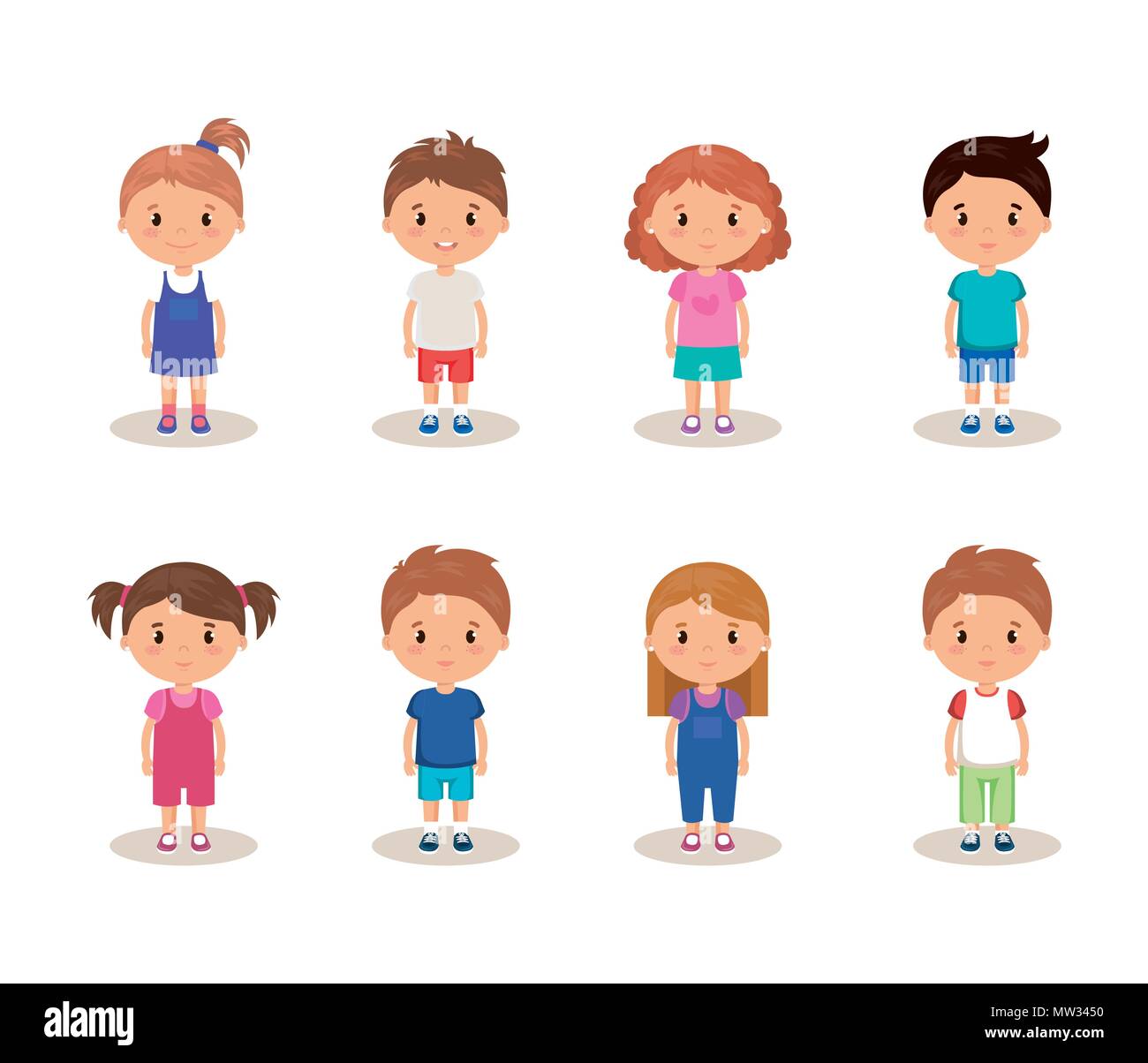 little kids friendly characters Stock Vector Image & Art Alamy