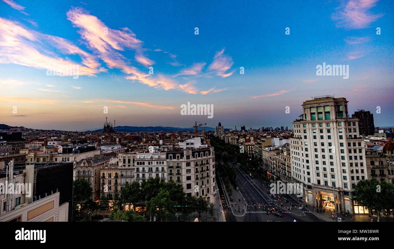 Barcelona cityscape skyscrapers hi-res stock photography and images - Alamy