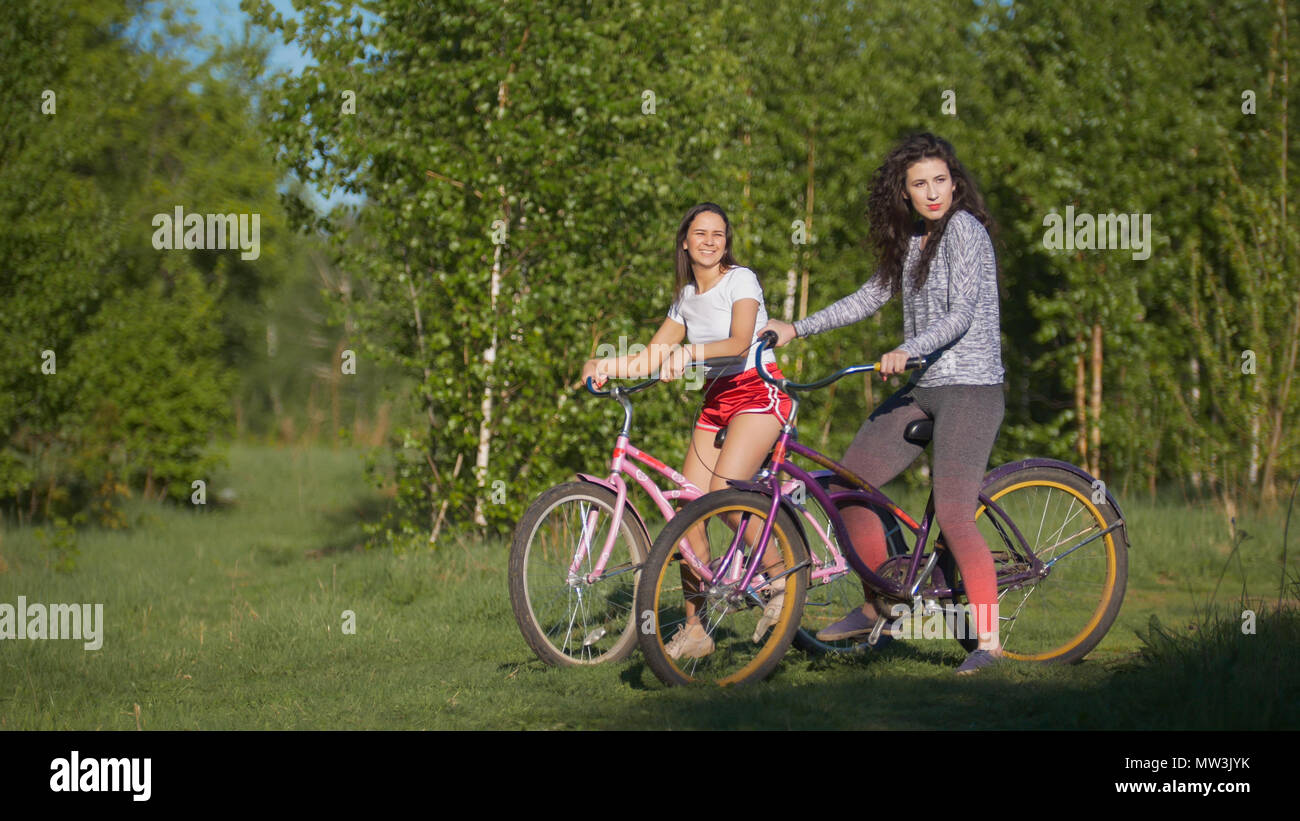girls on bicycles