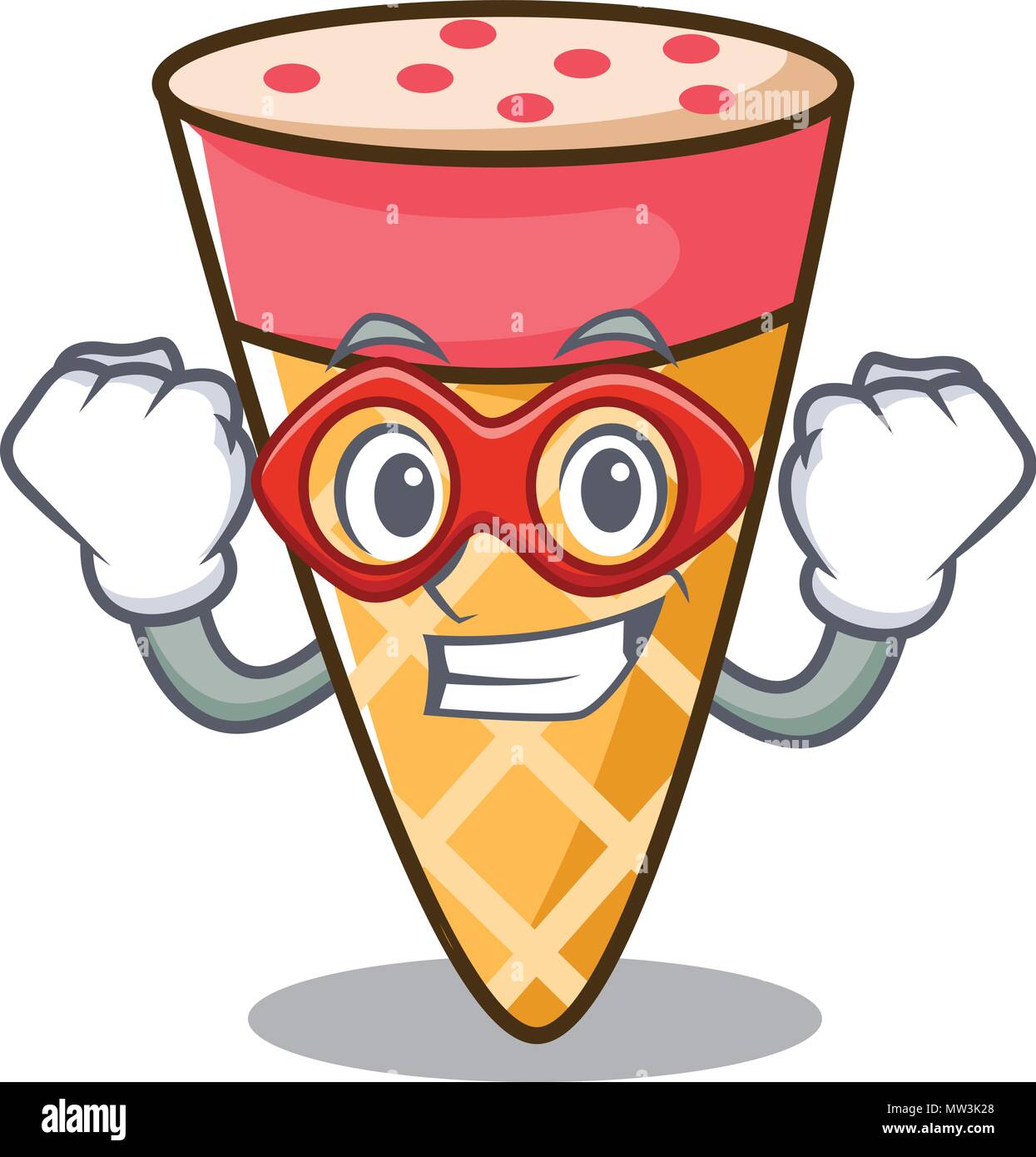 Super hero ice cream tone character cartoon Stock Vector Image & Art