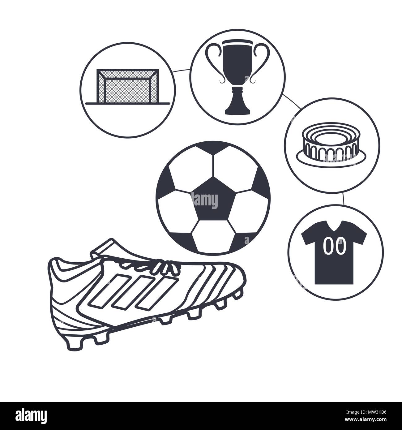 Soccer set of icons Stock Vector Image & Art - Alamy