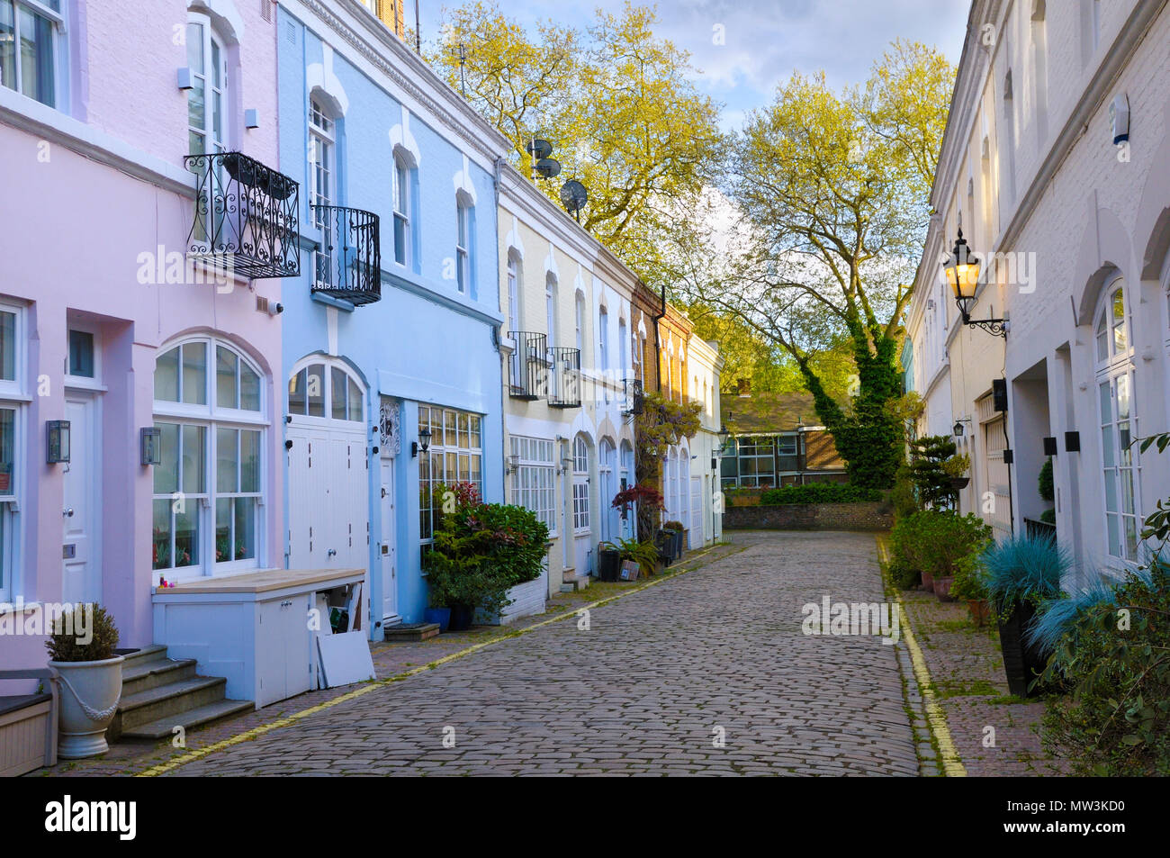 Ennismore Gardens Mews, Knightsbridge, London SW7, England, UK Stock