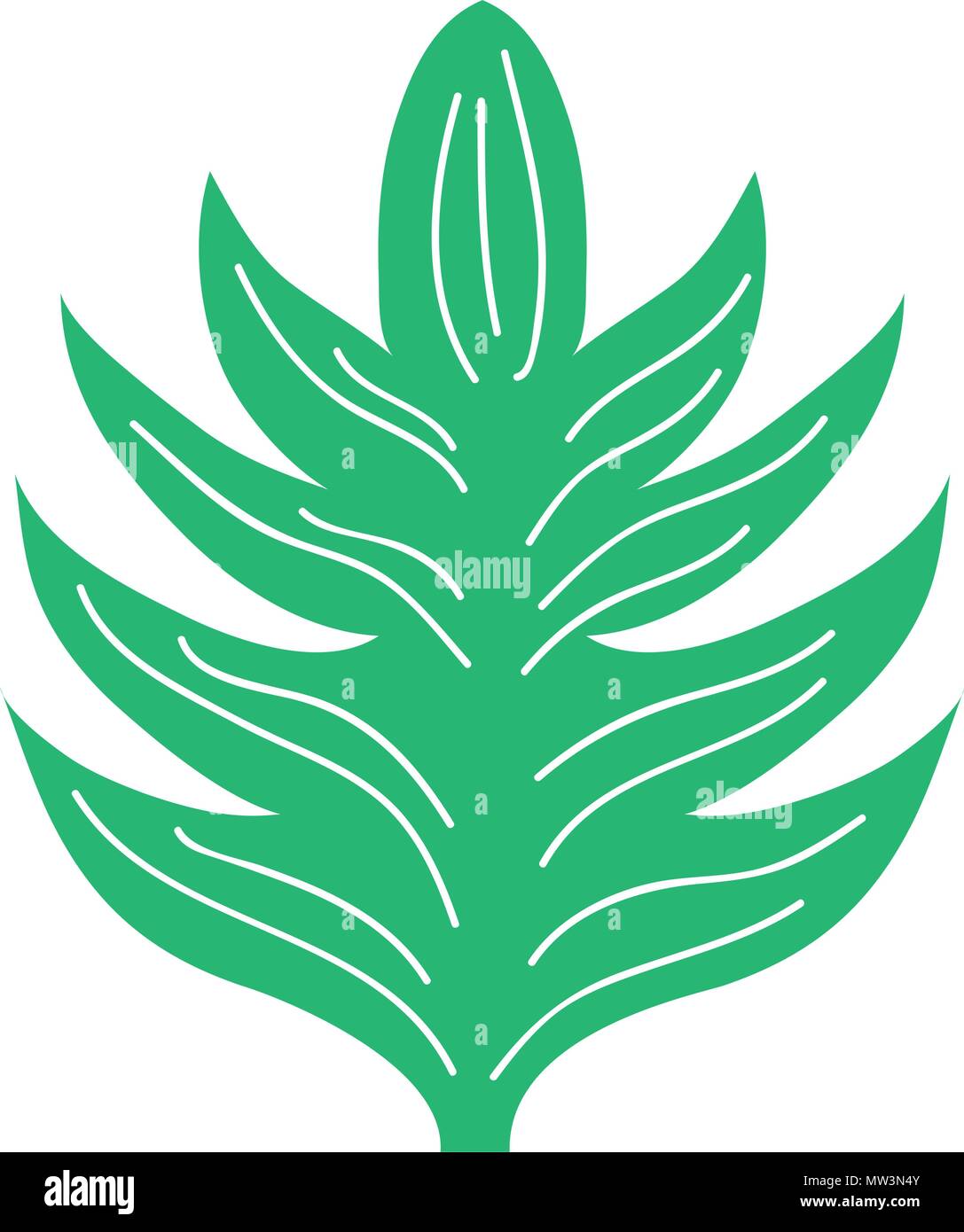 exotic leaf nature plant style Stock Vector Image & Art - Alamy