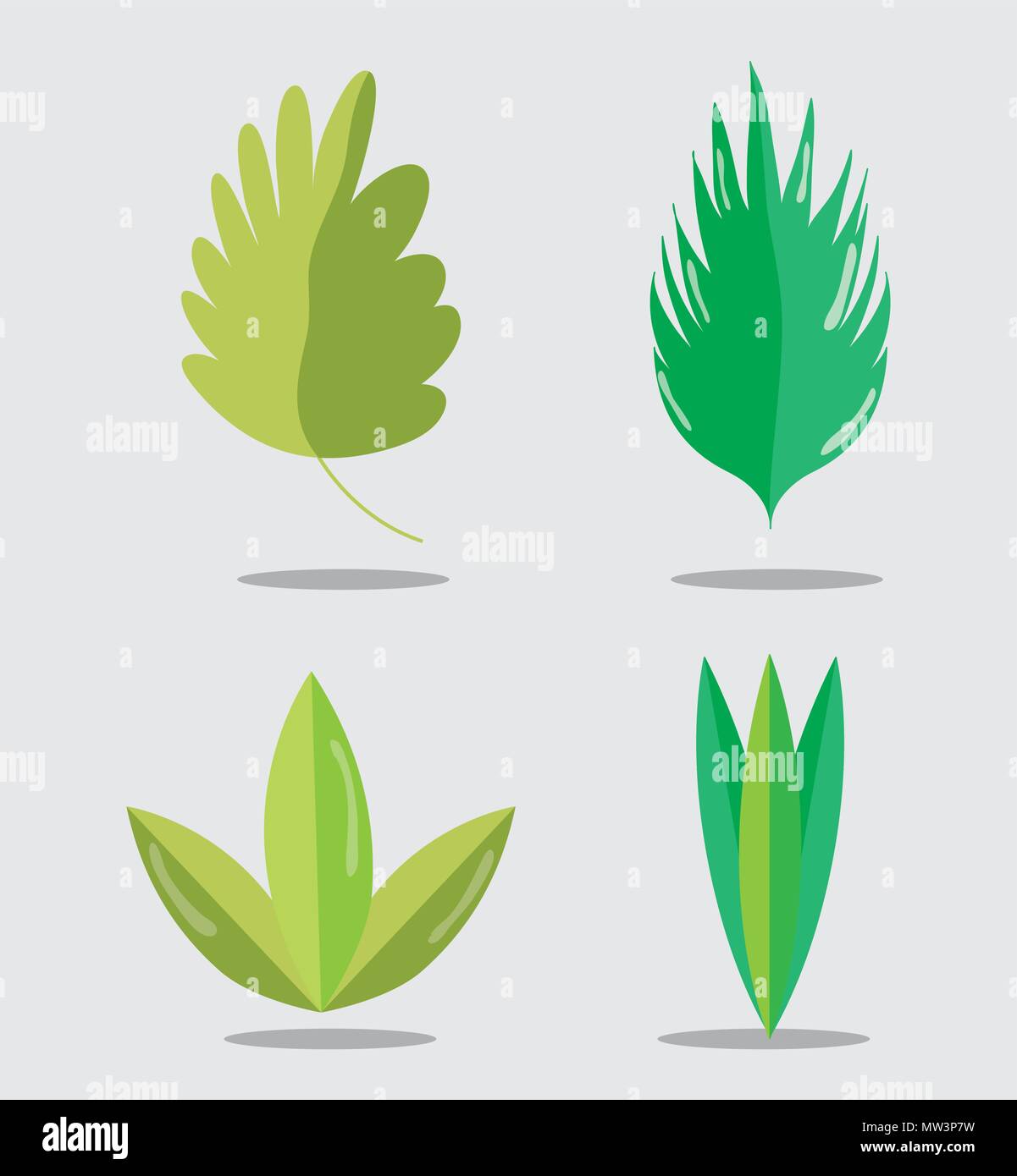 Set of leaves Stock Vector Image & Art - Alamy