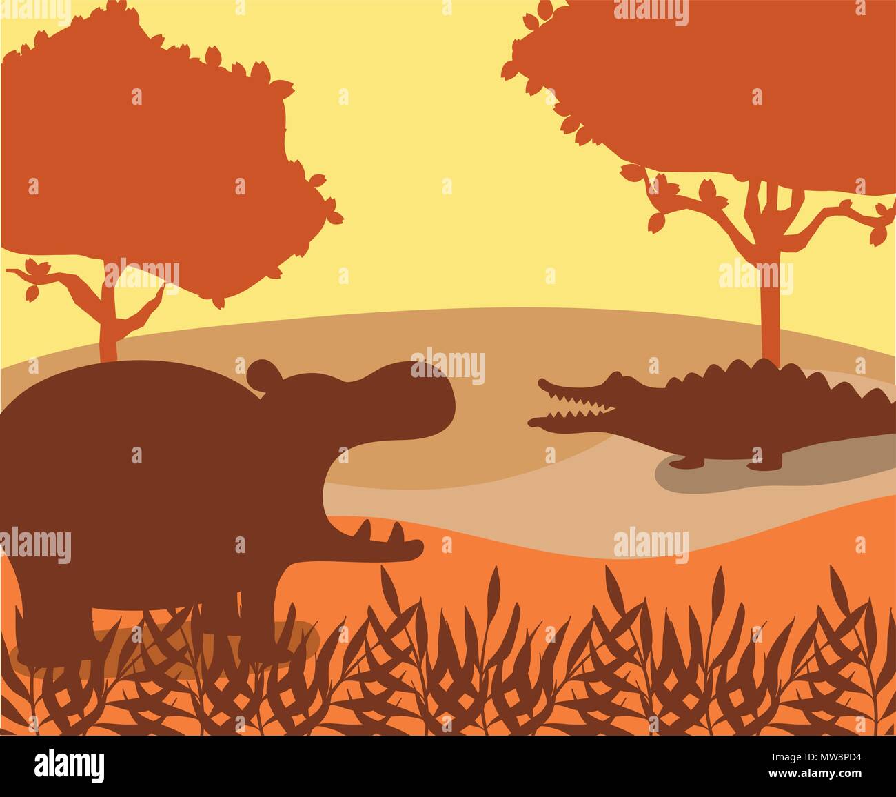 Cute wildlife animals Stock Vector Image & Art - Alamy