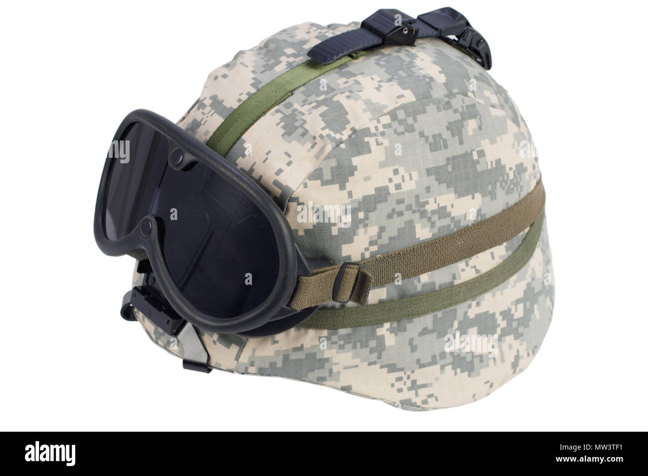 us army kevlar helmet with night vision mount isolated on white Stock Photo  - Alamy