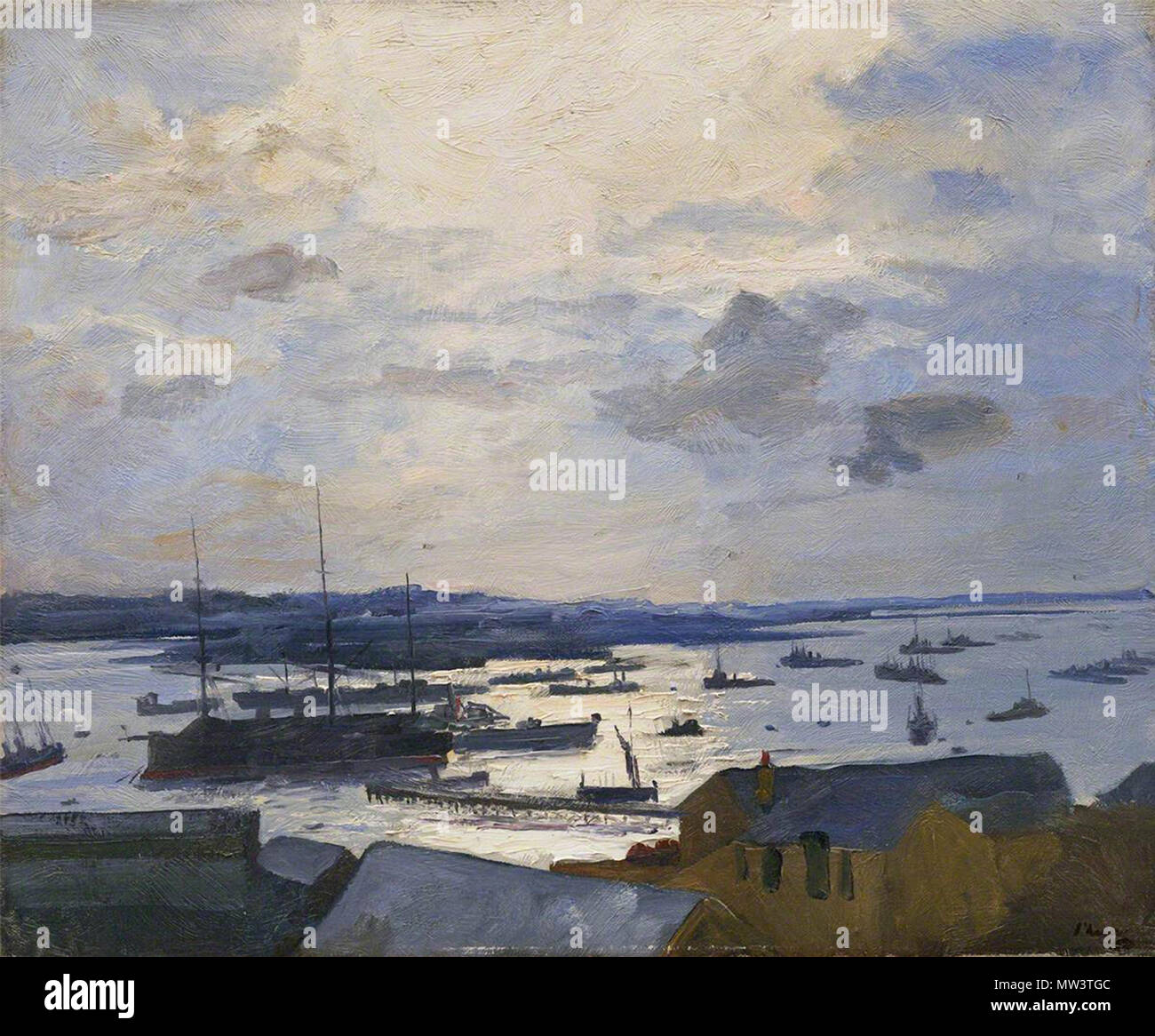 . Джон Лавери (англ. John Lavery) (1856—1941) — ирландский художник, мастер портретной и пейзажной живописи. ================== Sir John Lavery RA (20 March 1856 – 10 January 1941) was an Irish painter best known for his portraits and wartime depictions. www.youtube.com/watch?v=yRaCb7czsQI . 2 March 2016, 05:50. Leonid Ll 468 Parkestone- A Destroyer Base at Harwich (38519132486) Stock Photo