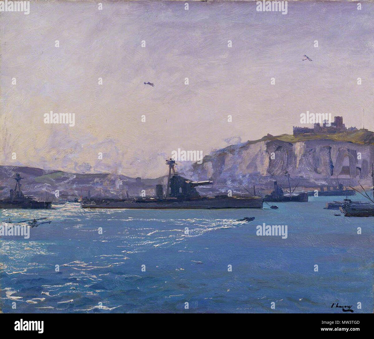 . Джон Лавери (англ. John Lavery) (1856—1941) — ирландский художник, мастер портретной и пейзажной живописи. ================== Sir John Lavery RA (20 March 1856 – 10 January 1941) was an Irish painter best known for his portraits and wartime depictions. www.youtube.com/watch?v=yRaCb7czsQI . 2 March 2016, 05:51. Leonid Ll 422 Monitors, Dover Harbour (38519128916) Stock Photo