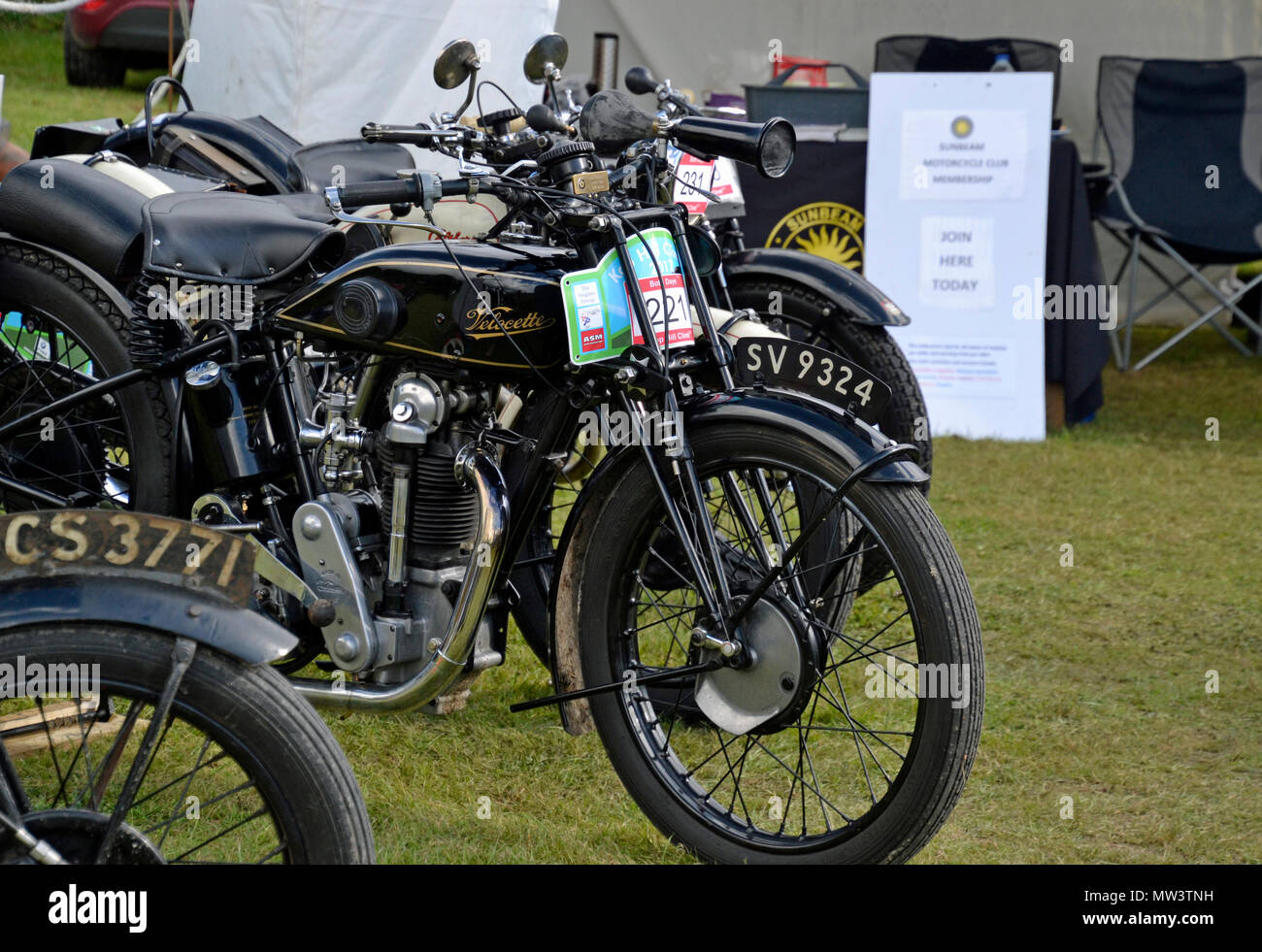 Kop Hill Climb 2017, classic motorsport event in Princes Risborough, Buckinghamshire. Chilterns. UK Stock Photo