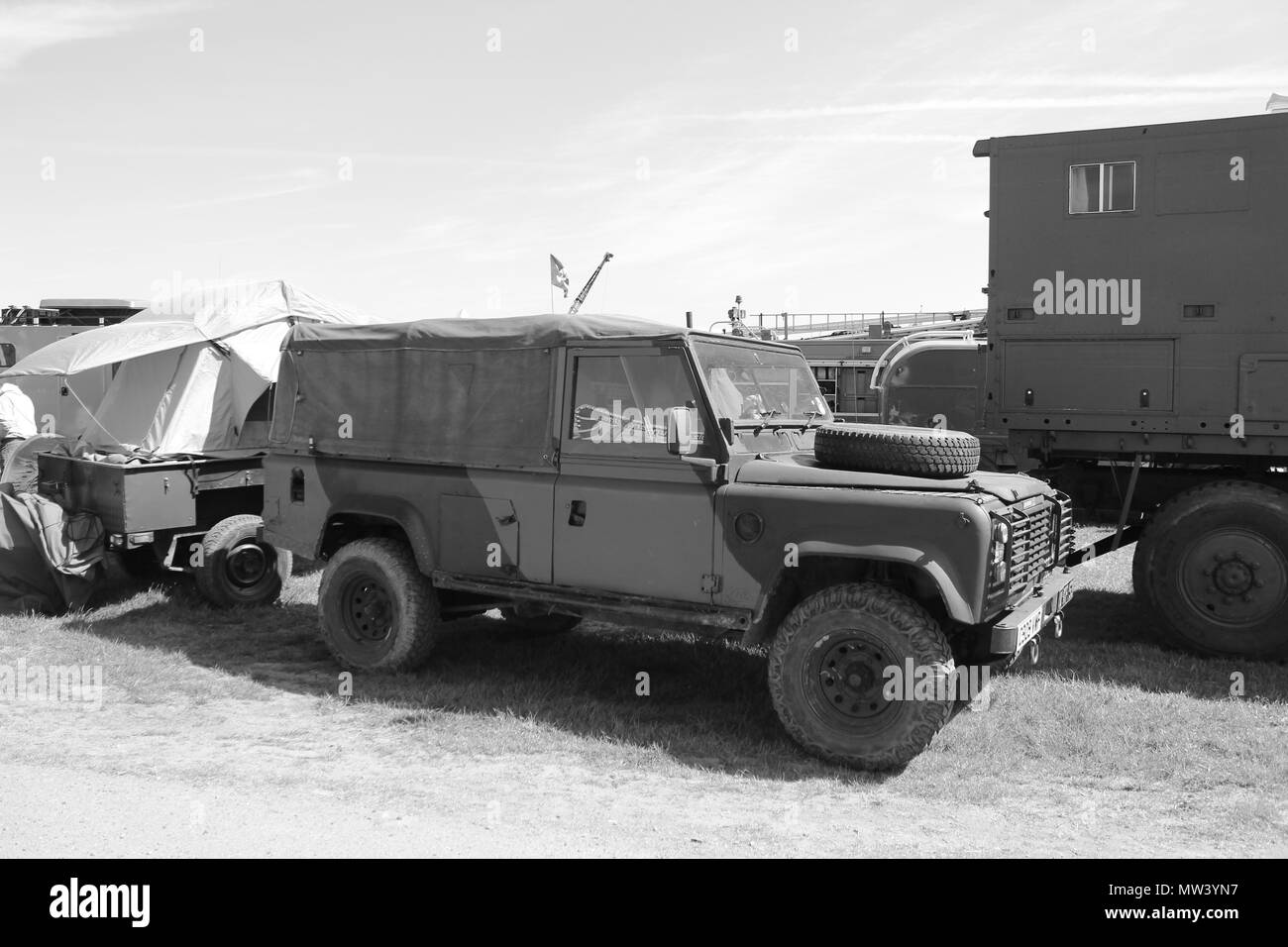 Military Vehicles Show at Llandudno, Wales Stock Photo