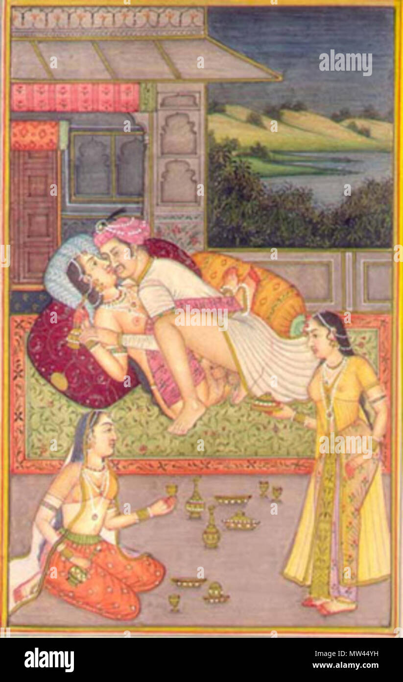 . English: Kama Sutra Illustration Հայերեն: Կամասուտրայի պատկեր . 19th Century?. Unknown 333 KamaSutra15 Stock Photo