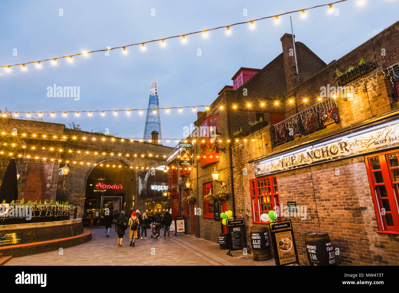 England, London, Southwark, London Bridge City, The Anchor Pub and The